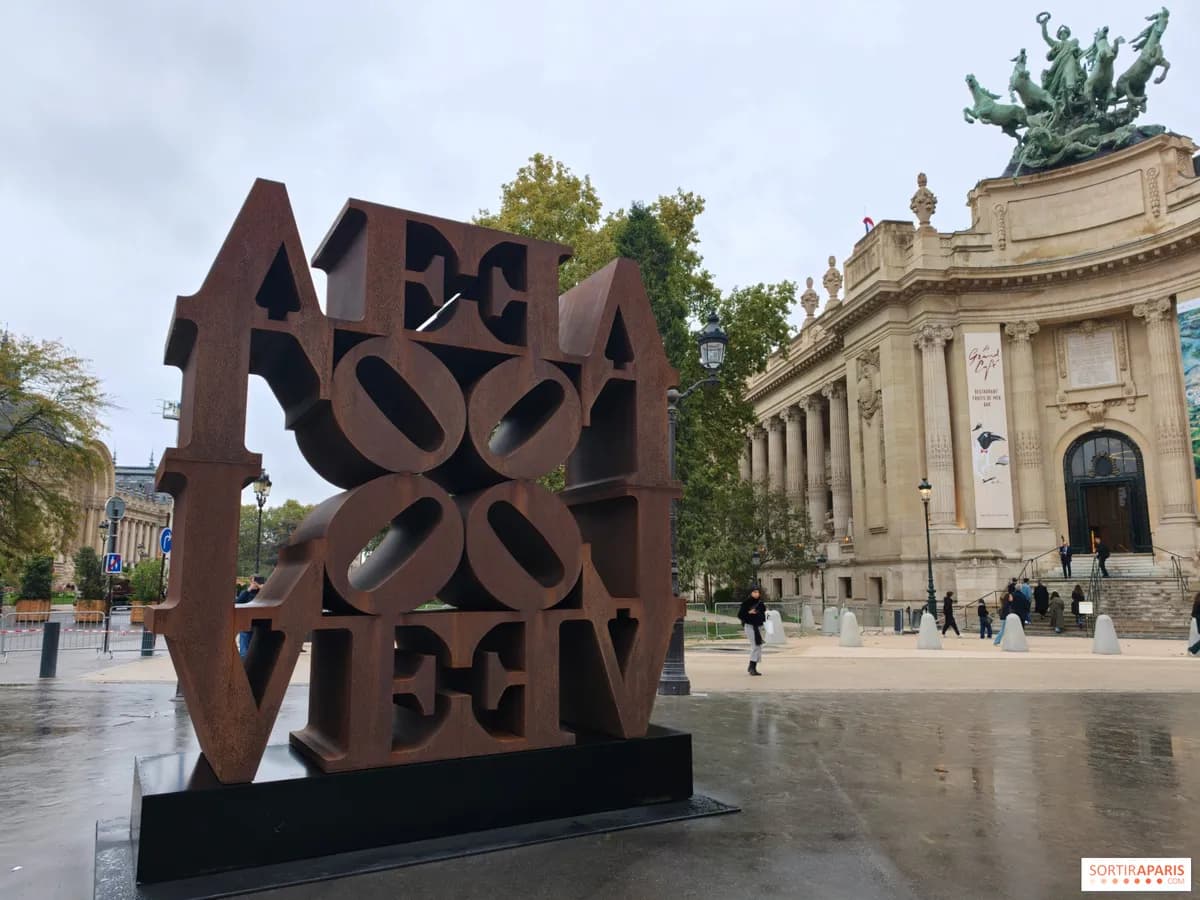 Robert Indiana presenta su Love Wall en París durante Art Basel 2026