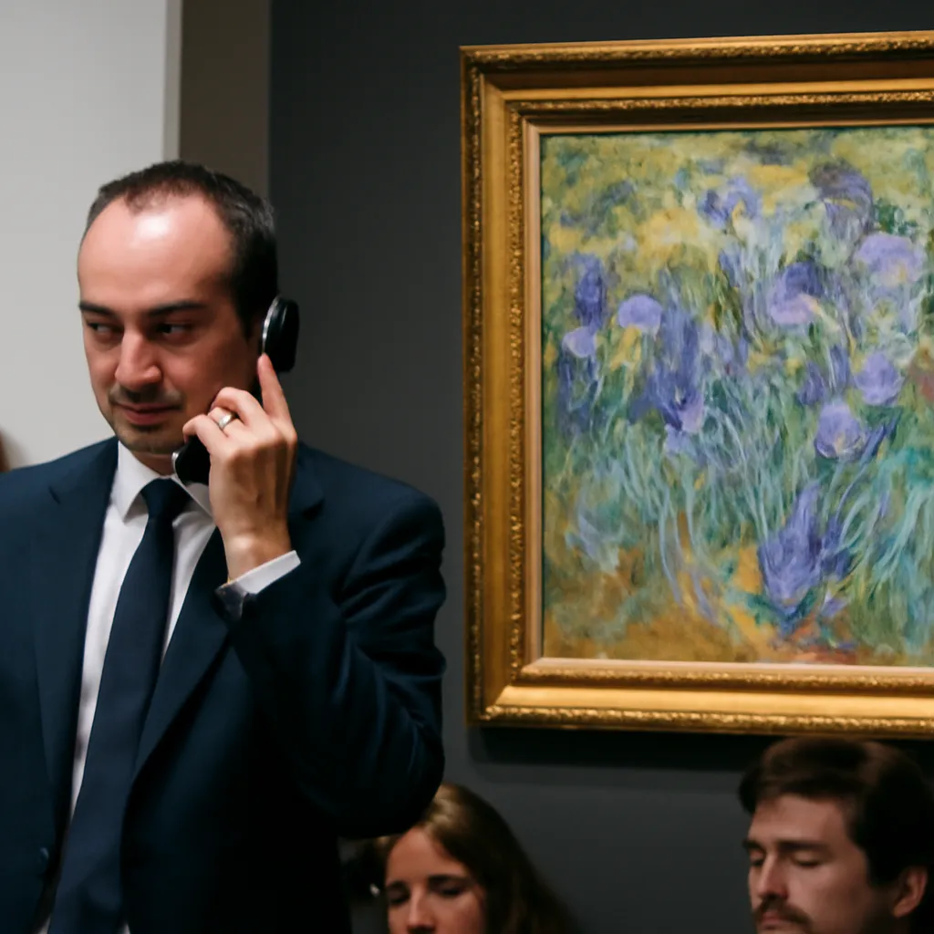 Récord de subasta en Francia: Iris de Claude Monet se vende por 56,2 millones de dólares