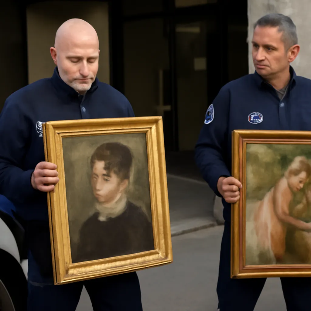 Recuperan pinturas robadas de Renoir en Francia