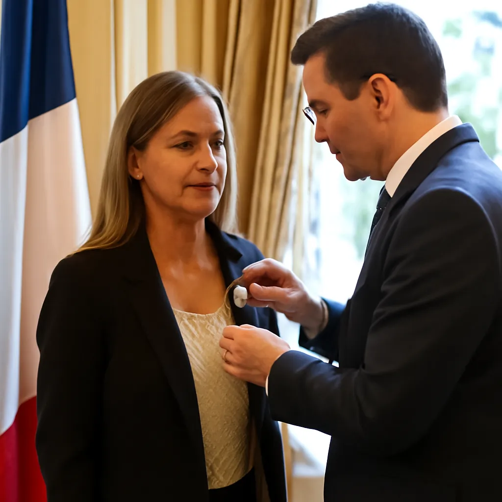 Amalia Amoedo recibe la Orden de las Artes y las Letras de Francia