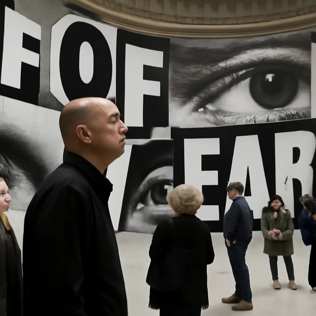 Instalación monumental de Barbara Kruger en la Bourse de Commerce de París